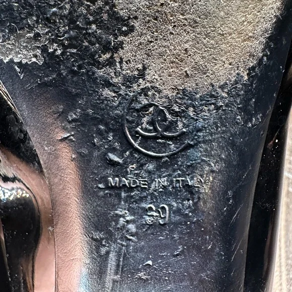 CHANEL Glossy Black Women's Flats - Picture 10 of 10